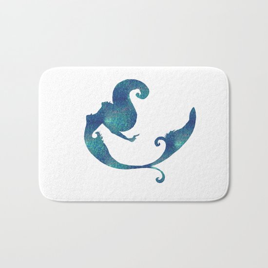 Azure mermaid Bath Mat