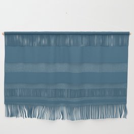 Dark Blue Gray Solid Color Pairs Pantone Bluesteel 18-4222 TCX Shades of Blue Hues Wall Hanging