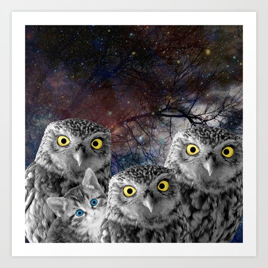 Who Dat Cat Art Print