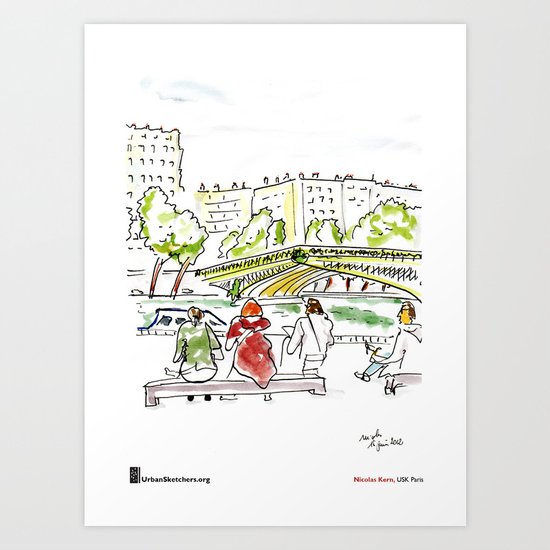 Nicolas Kern, "Pont Mirabeau" Art Print
