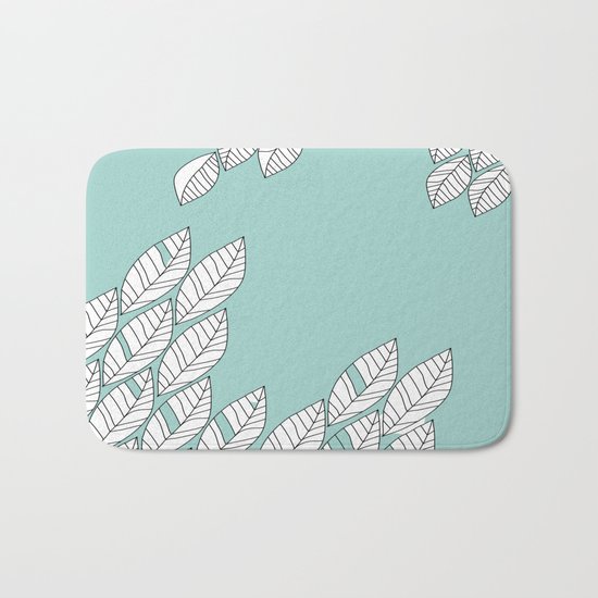 Leaves Stream 2 Bath Mat