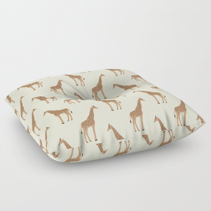 Giraffe animal minimal modern pattern basic home dorm decor nursery safari  patterns Floor Pillow by CharlotteWinter | Society6