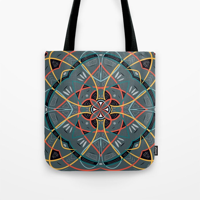 Nordic Mandala Tote Bag