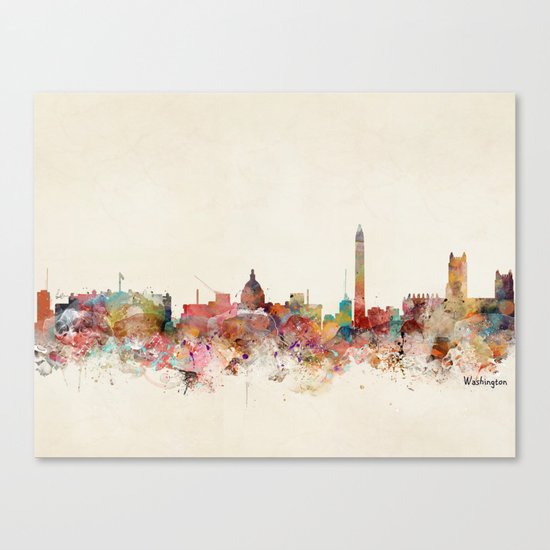 washington dc skyline Canvas Print