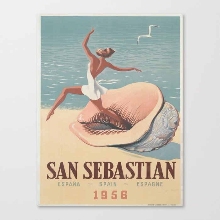 Vintage poster - San Sebastian Canvas Print