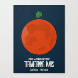 Terraforming Mars - Minimalist Board Games 02 Canvas Print