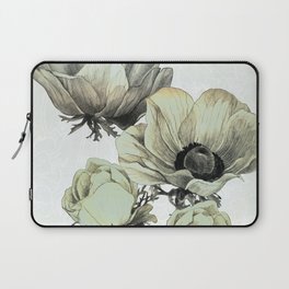 anemone flowers (white background) Laptop Sleeve