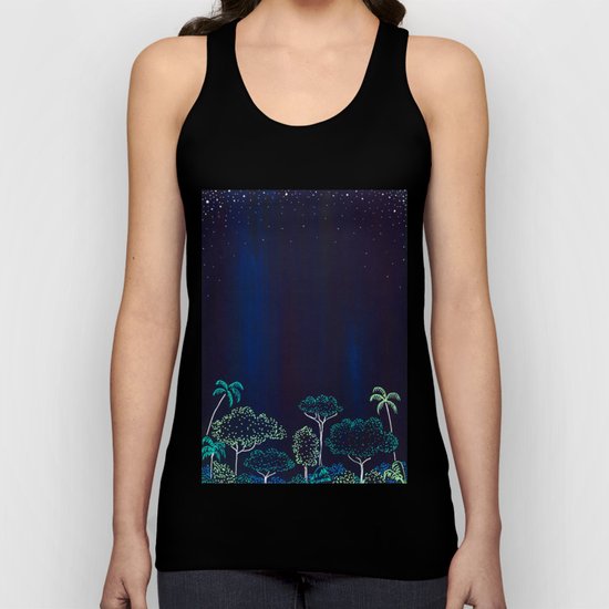 Night Jungle Darkness Unisex Tank Top