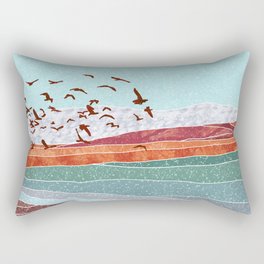 Abstract Beach Rectangular Pillow