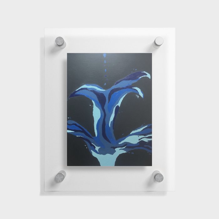 A Splash of Blue Floating Acrylic Print