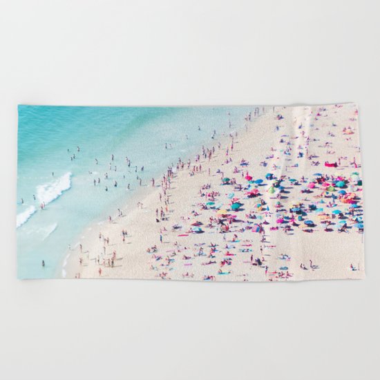 beach - summer love Beach Towel