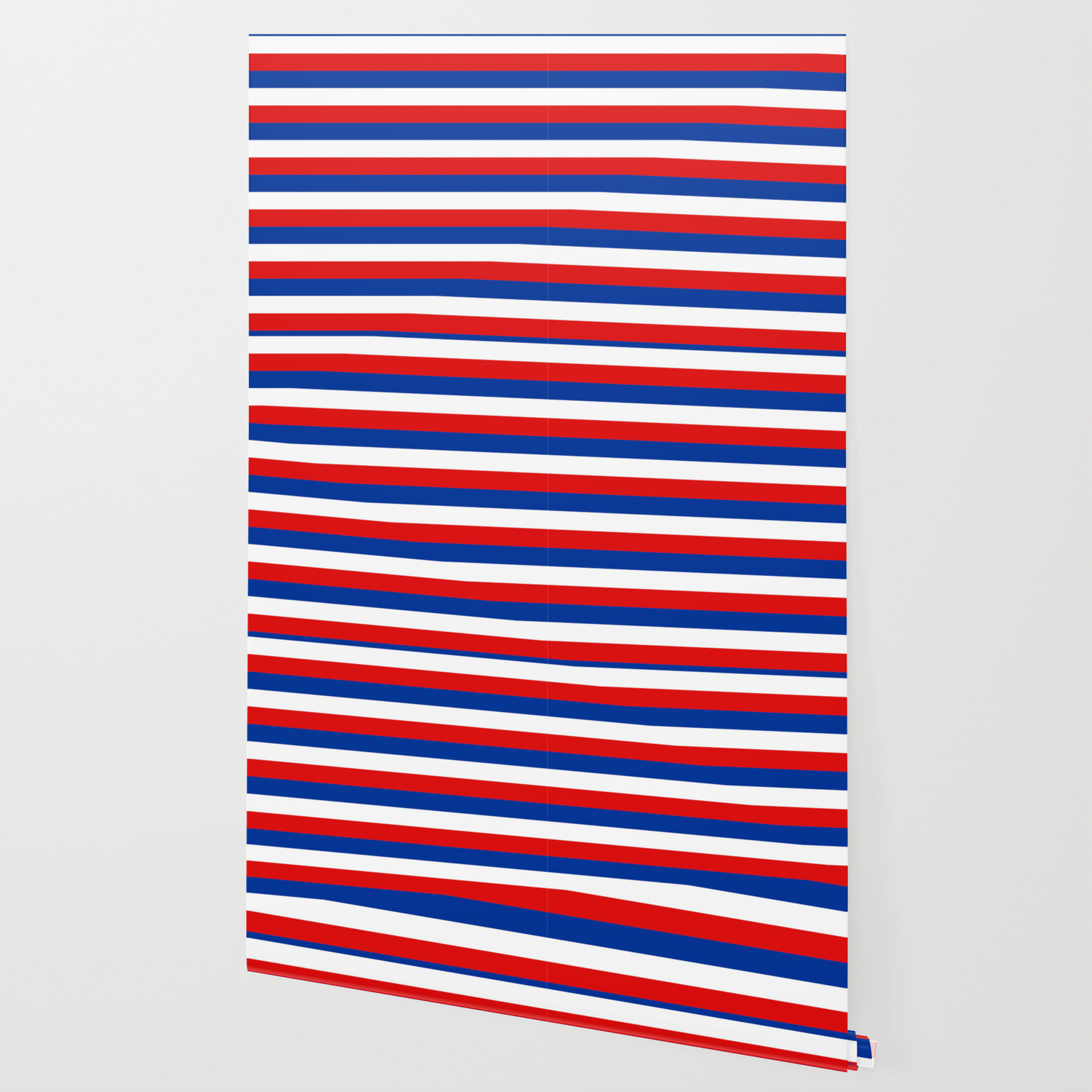 Blue White Red Stripes Wallpaper By Tony4urban Society6