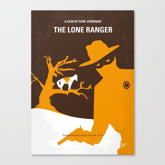 No202 My The Lone Ranger minimal movie poster Canvas Print