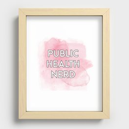 Public health nerd Recessed Framed Print