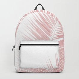 Blush Pink Palm Leaves Dream - Cali Summer Vibes #1 #tropical #decor #art #society6 Backpack