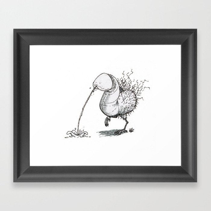 Peacocking Framed Art Print