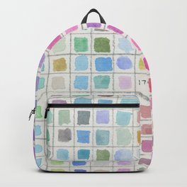 Cool Colored Watercolor Swatches Backpack