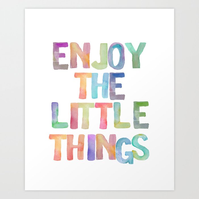 Inspirational Quote Watercolor Letters Typography Print Wall Art Motivational Quote Typography Art Art Print By Printablelifestyle Society6