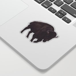 Bison Buffalo Painting Sticker
