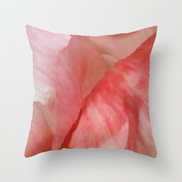 Waves of Pink - Peonies Throw Pillow