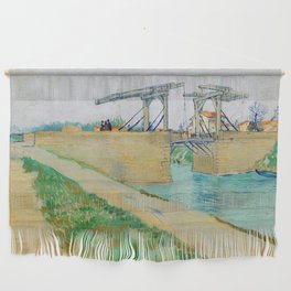 Vincent van Gogh - Langlois Bridge at Arles with Road Alongside the Canal Wall Hanging