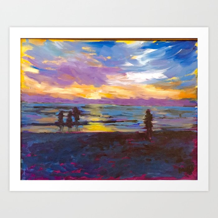 Delmar Sunset Art Print
