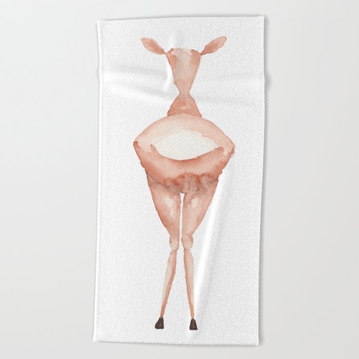 Nice Butt, Deer Beach Towel