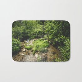 Nature's Beauty Bath Mat | Rocks, Southdakota, Spearfishcanyon, Trees, Land, Photo, Landscape, Stream, Roughlockfalls, Forest 
