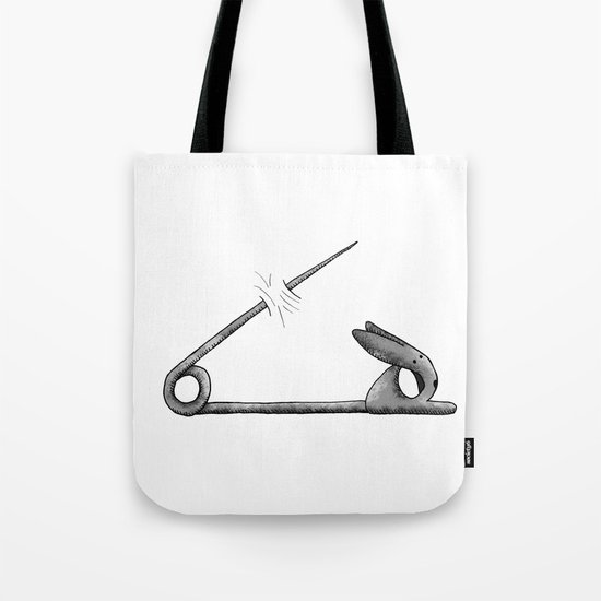 rabbit pin Tote Bag