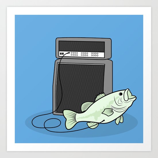 I PLAY BASS Art Print
