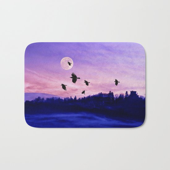 Crow moon Bath Mat