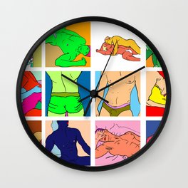 Pop Men VI Wall Clock