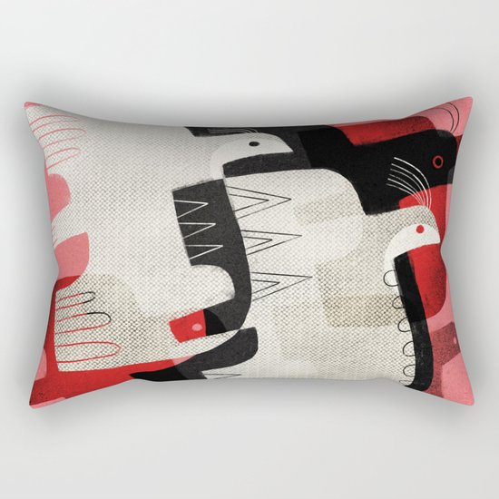 FLOCK FLIGHT Rectangular Pillow