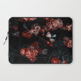 Dark Floral Pattern Laptop Sleeve