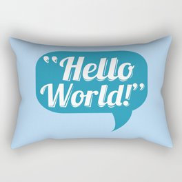 Hello World Rectangular Pillow