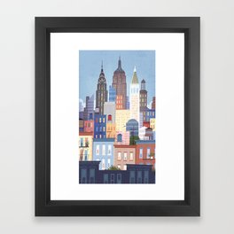 NYC stacked Framed Art Print