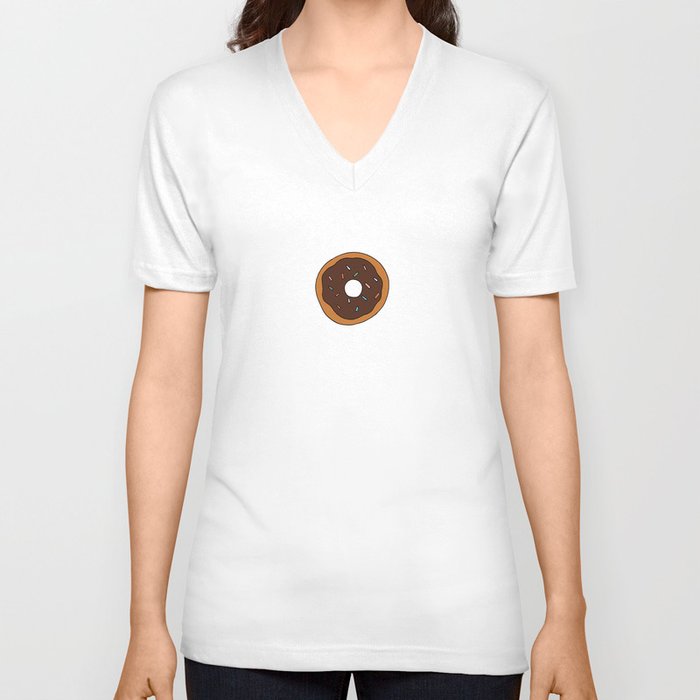 doughnut V Neck T Shirt