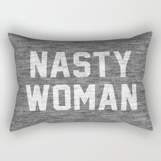 Nasty Woman - dark version Rectangular Pillow