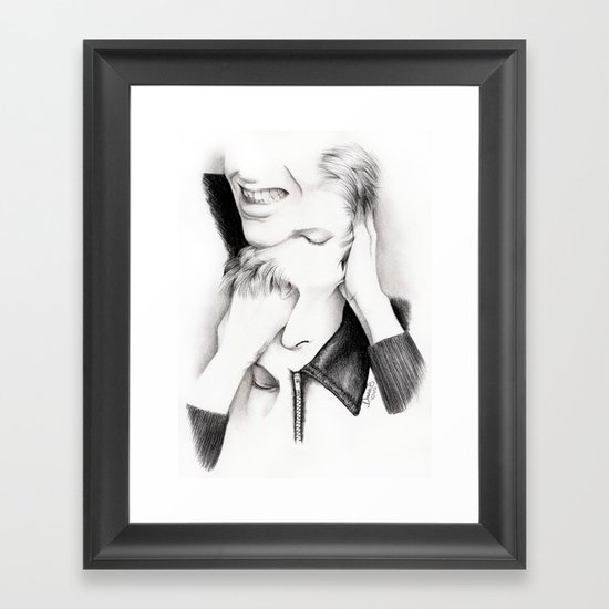 DECONSTRUCTION OF DAVID BOWIE Framed Art Print