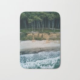 Waves, Woods, Wind and Water - Landscape Photography Bath Mat | Sand, Adventure, Ocean, Beach, Photo, Blue, Landscape, Travel, Outdoors, Aerial 