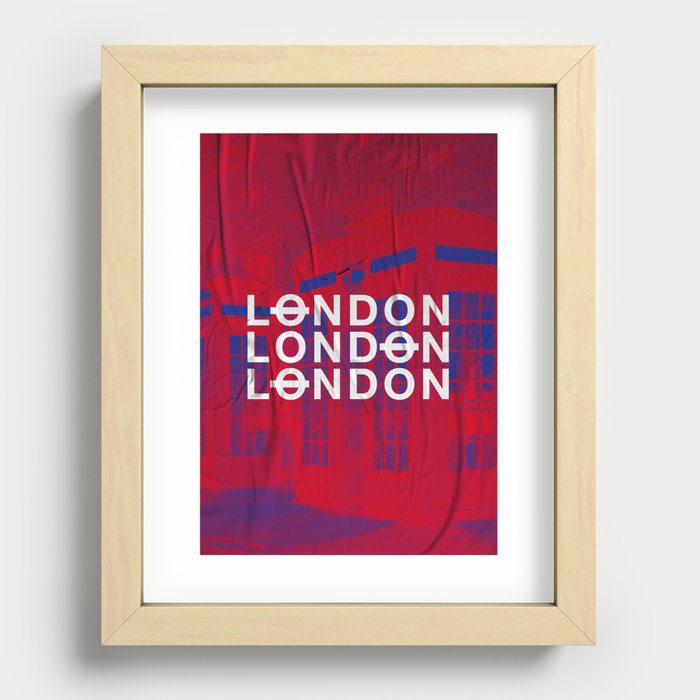 London slap up Recessed Framed Print