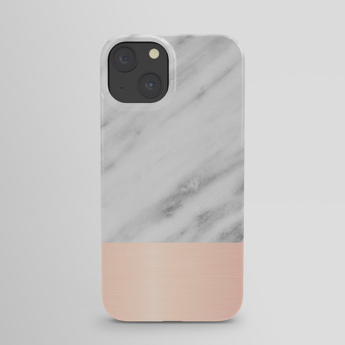 Real Italian Marble and Pink iPhone Case