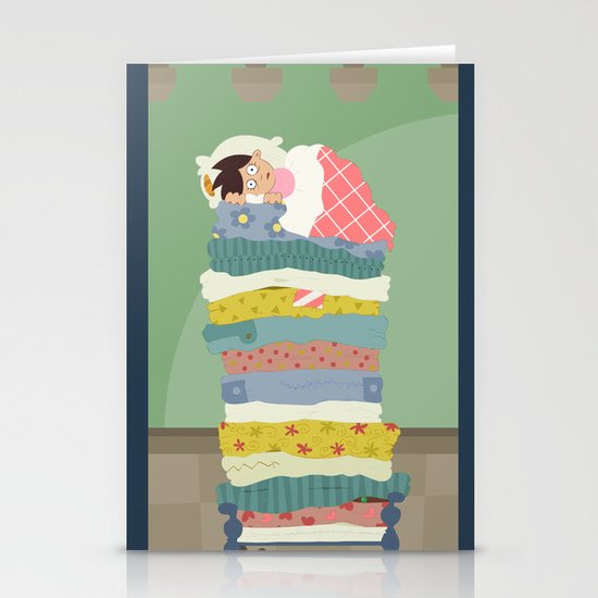 Princess and the Pea Stationery Cards