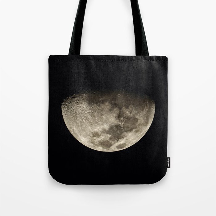 Moon Black 4 Tote Bag