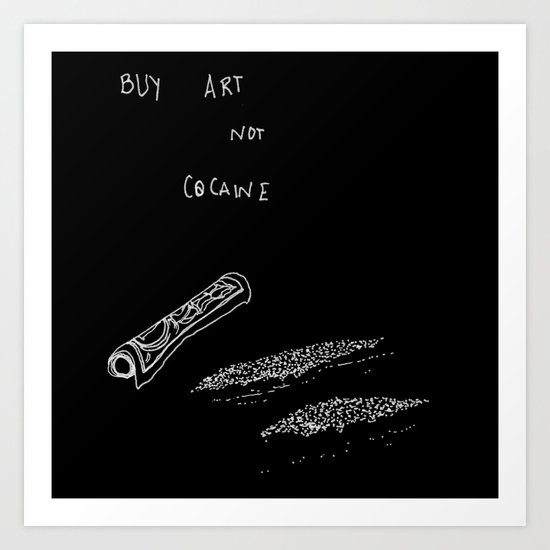 Cocaine Art Print