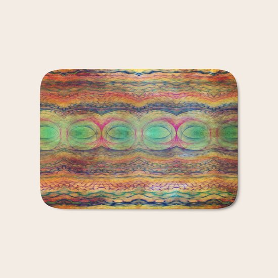 Wavy Pattern Bath Mat