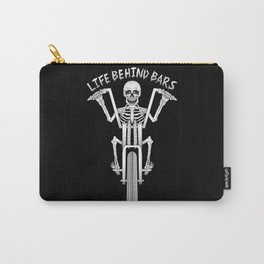 Life Behind Bars Carry-All Pouch | Black and White, Digital, Sports, Illustration 