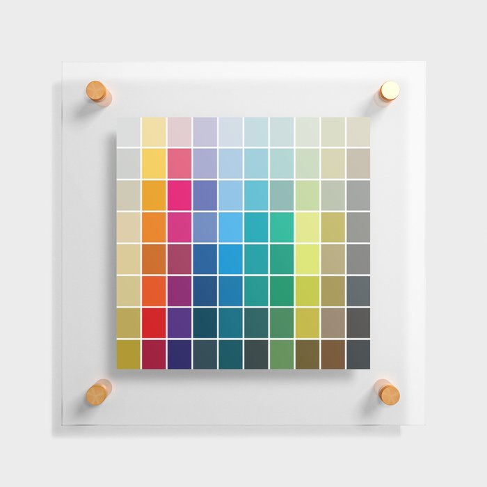Colorful Soul - All colors together Floating Acrylic Print