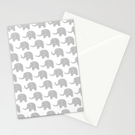 Grey Elephant Parade Stationery Card