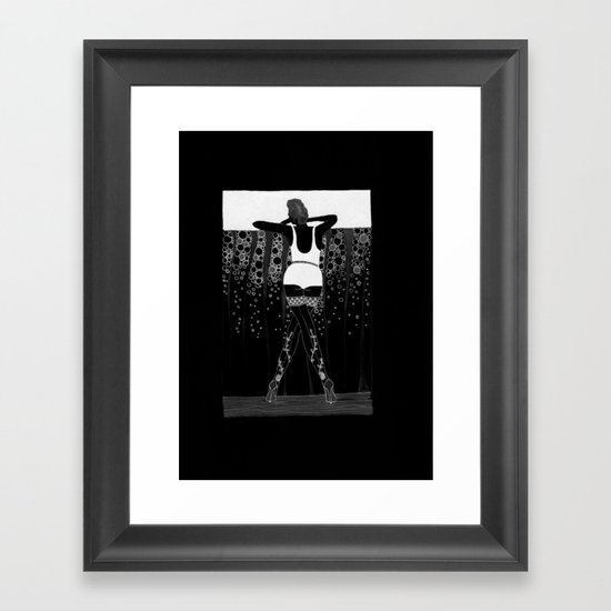 Comment Ca Va? - black&white Framed Art Print